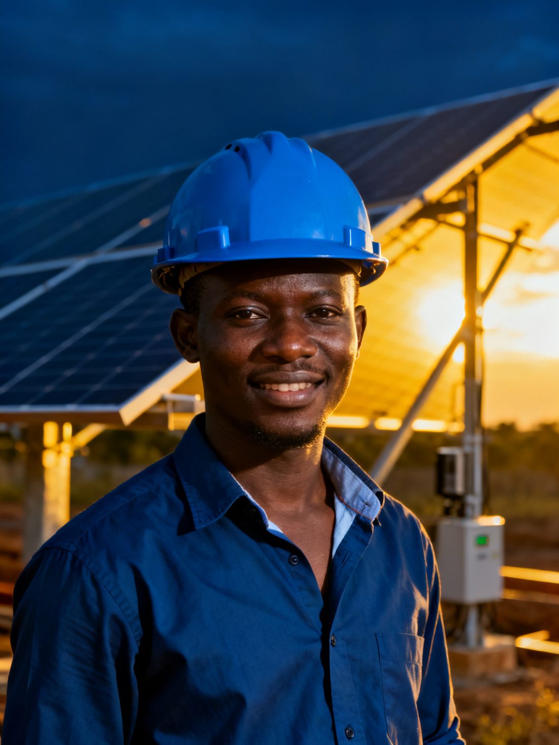 Renewable energy project developer on site